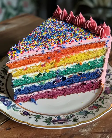 Rainbow Layer Cake