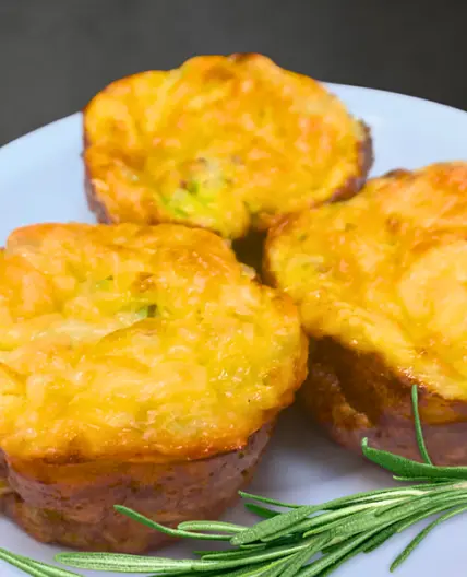 Muffins deliciosos de Zucchini #keto