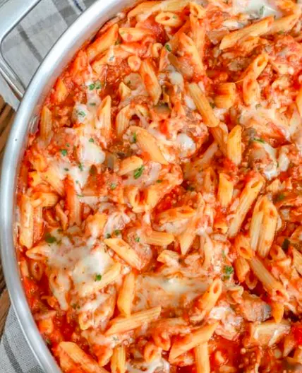 Cheesy Sausage Pasta