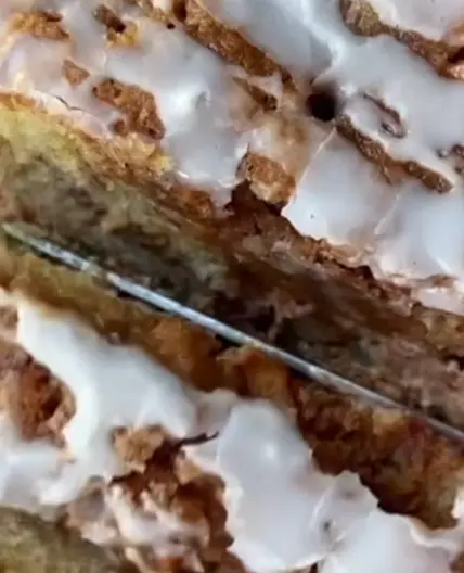 Apple fritter loaf cake