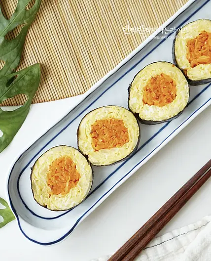 당근라페 김밥 만들기