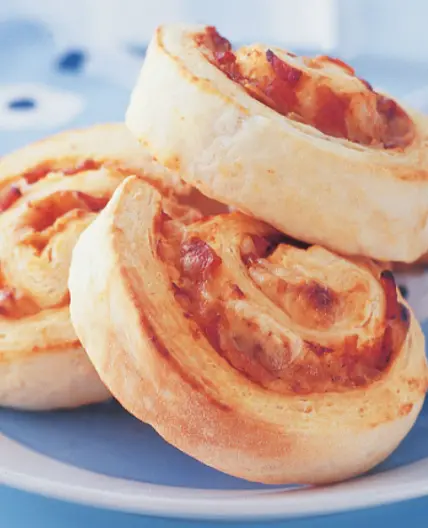 Cheese and Bacon Scrolls