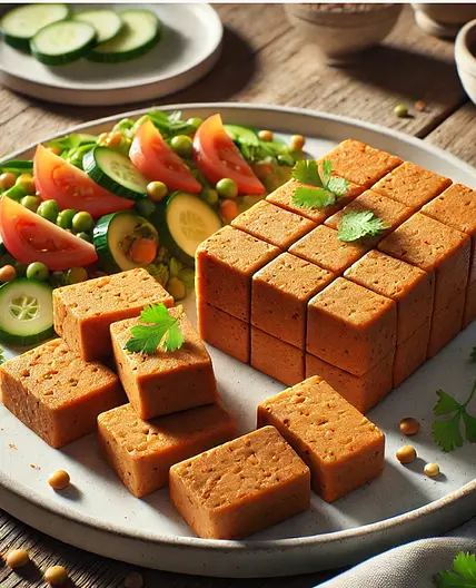 Vegan Lentil Moi Moi