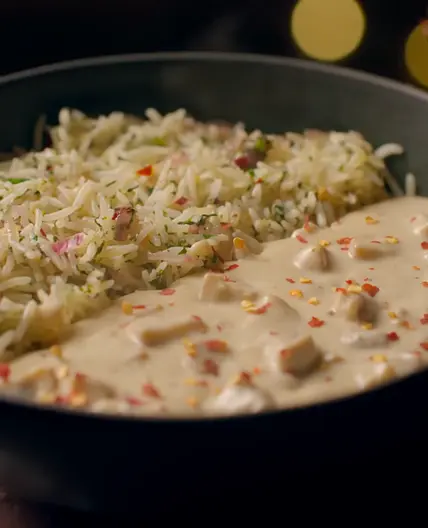 Creamy Mushroom with Lemon Coriander Rice | Sanjyot Keer
