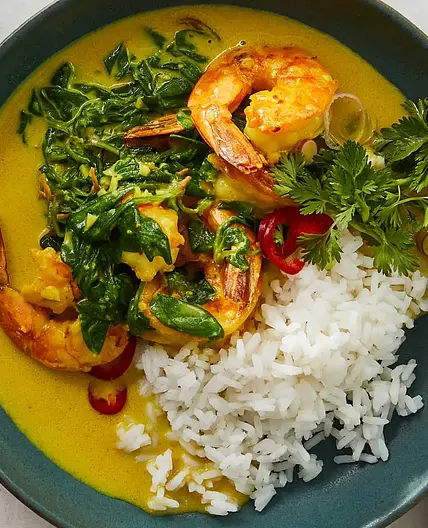 Ginger-Garlic Shrimp With Coconut Milk