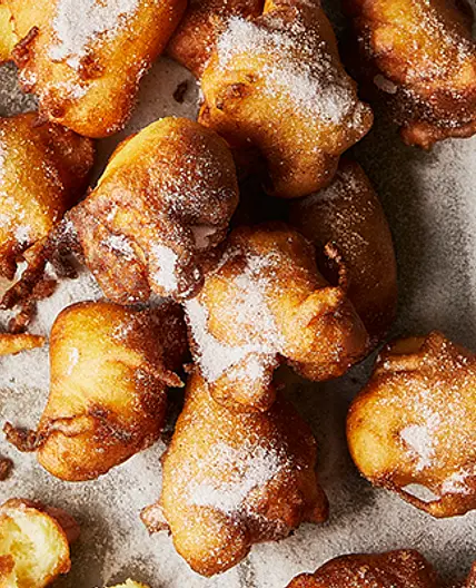 Apple Fritters with Cinnamon Sugar