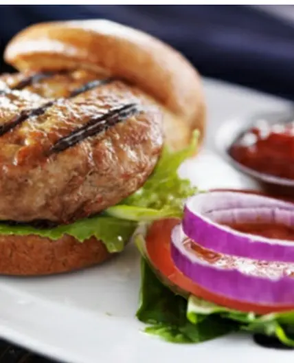 Dinner 3 Turkey Burger and Peas