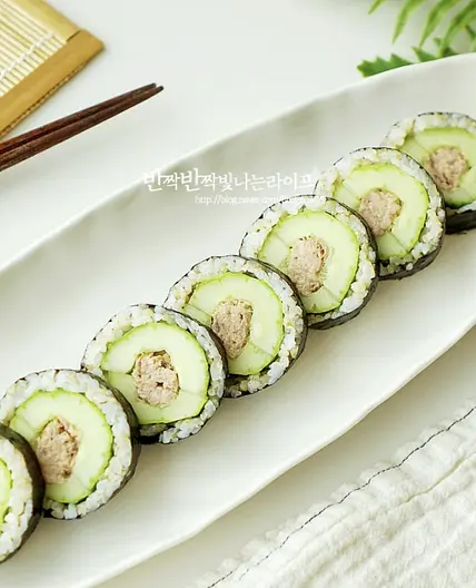 다이어트 오이참치김밥 레시피