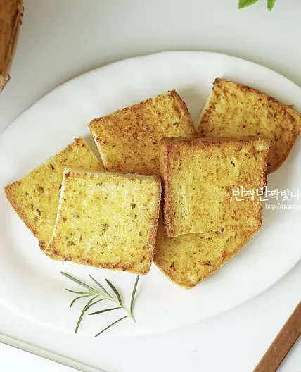 간단 간식 식빵 마늘빵 만드는법
