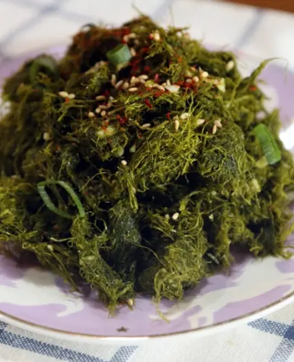 감태 무침 간단하지만 김 무침 보다 맛있어요.