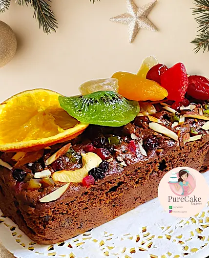 Eggless Plum Cake