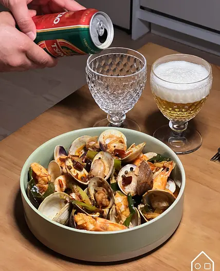 사천식 마라조개볶음 만들기
