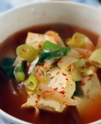 육수 없이 만드는 두부찌개