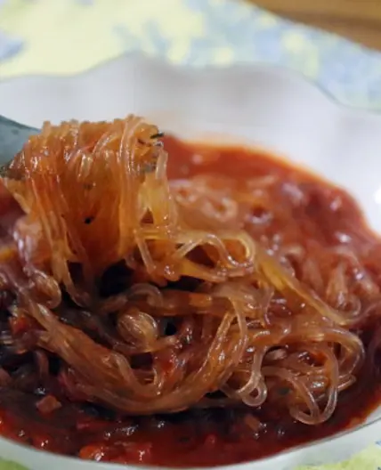 쫄깃한 토마토 당면 파스타