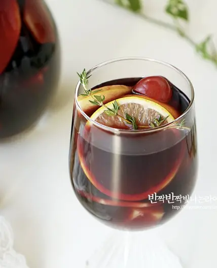 홈파티음료 샹그리아 만들기