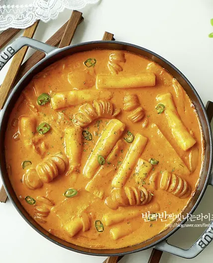 간식메뉴 로제떡볶이 레시피
