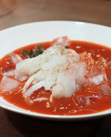 광어물회 맛있게 간단히 만들어 보세요.