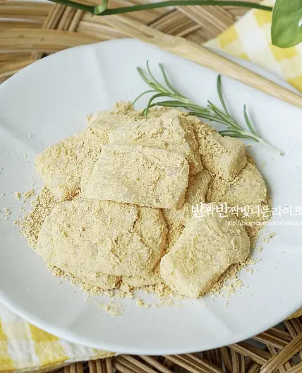 전자레인지 인절미 만들기