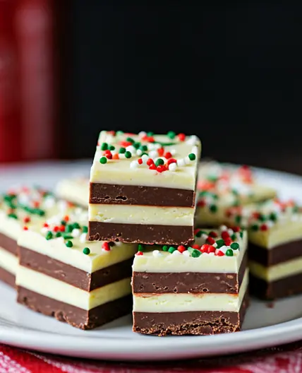 Layered Christmas Fudge
