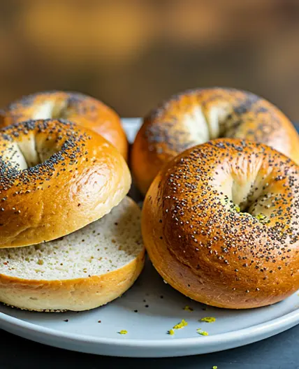 Lemon Poppyseed Bagels