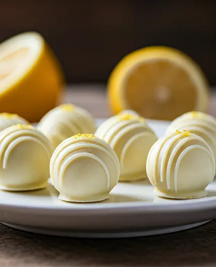 White Chocolate Lemon Truffles