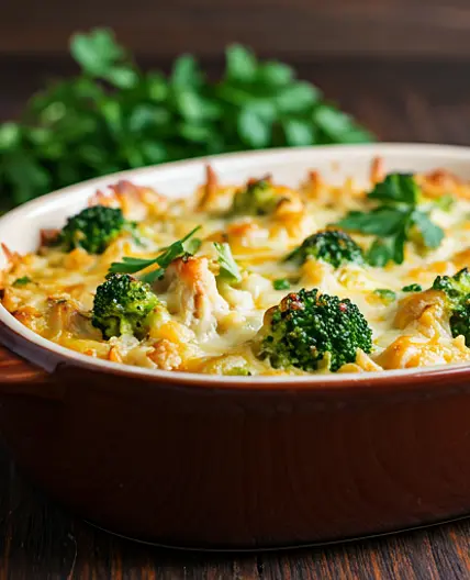 Chicken Broccoli and Rice Casserole
