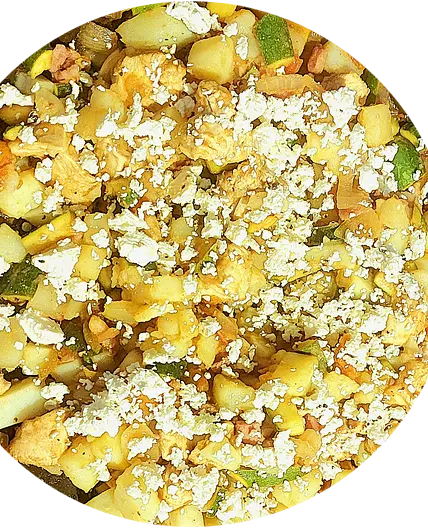 Cheesy Chicken and Potato Bake