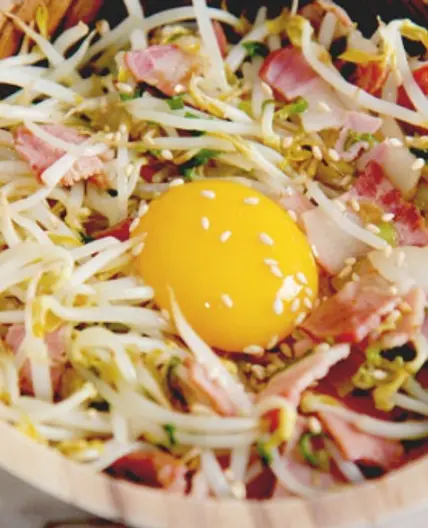 베이컨숙주덮밥 쫄깃 아삭 자꾸만 손이가는 그 맛