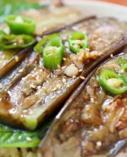 가지 덮밥 (일식풍)