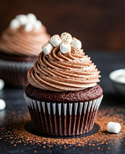 Hot Cocoa Cupcakes