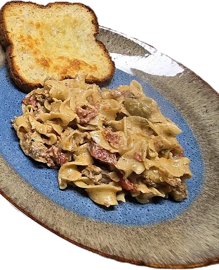Beef stroganoff