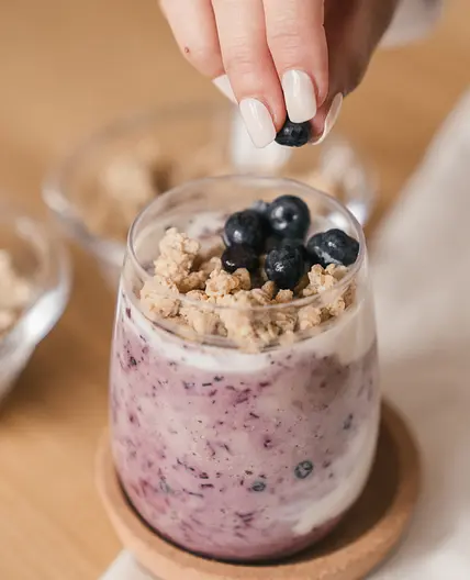 Blueberry and Green Tea Shake
