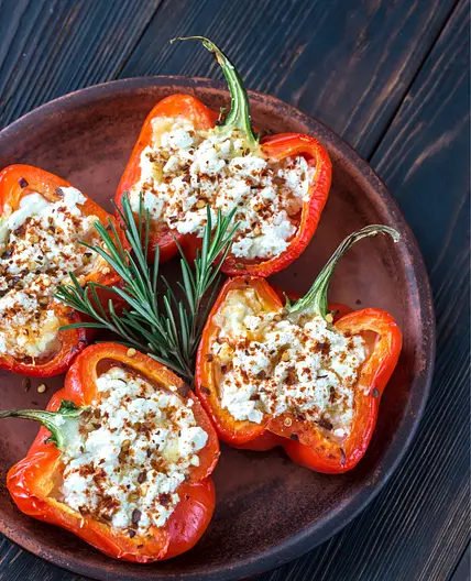 Pepper with Jewelled Feta
