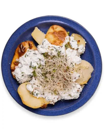 Pieczone ziemniaki z twarogiem