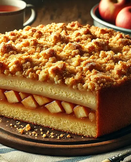 (No Sugar) Apple Crumble Cake