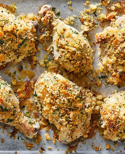 Baked Mustard-Herb Chicken Legs