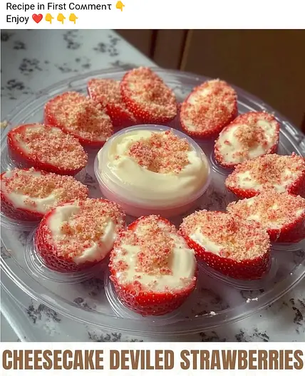 Cheesecake Deviled Strawberries