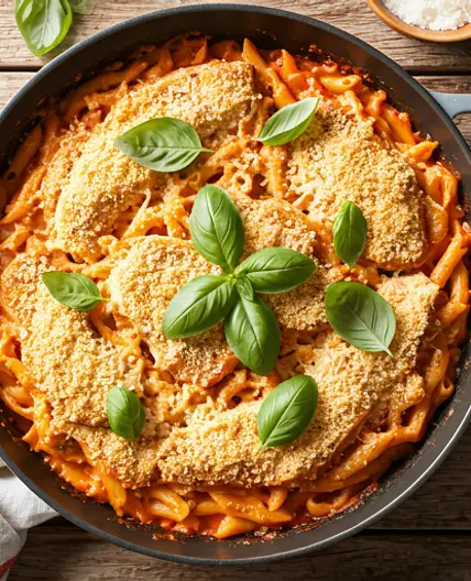 One-Pan Chicken Parmesan Pasta