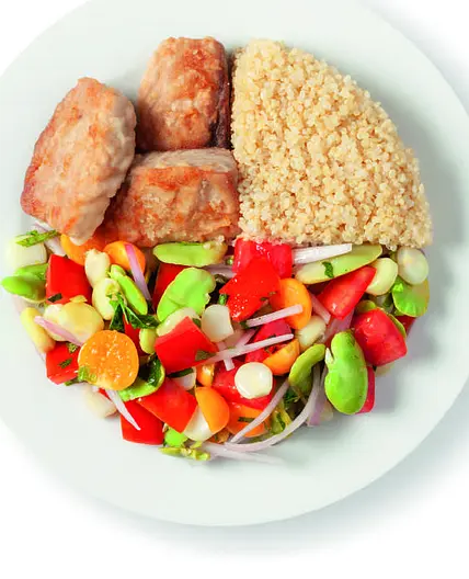 Guiso de quinua con jurel