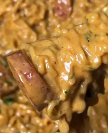 Garlic Noodles with Sausage