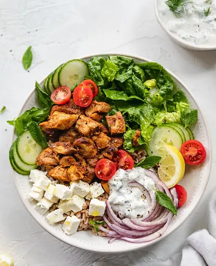 Shawarma Chicken Bowl with Super Greens