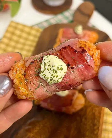 Delicious Bacon & Kimchi Roll