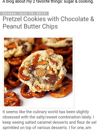 Pretzel & Chocolate, peanut butter chip cookies