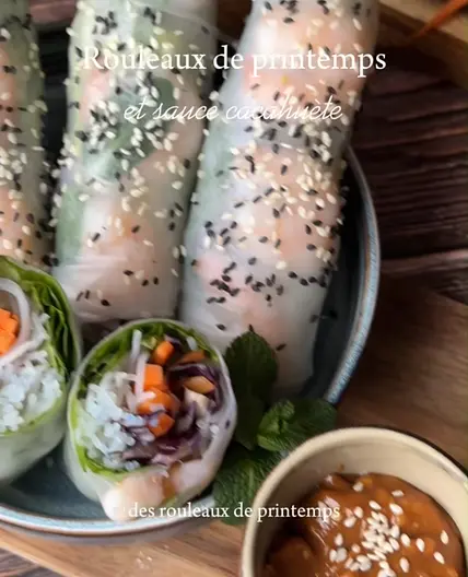 Rouleaux de Printemps, Sauce Cacahuètes