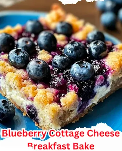 Blueberry Cottage Cheese Breakfast Bake