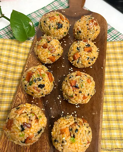 Delicious Spam Gochujang Rice Balls