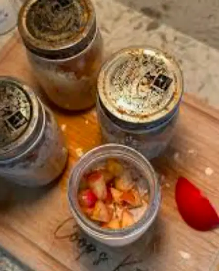 Toffee Apple Pie Protein Overnight Oats