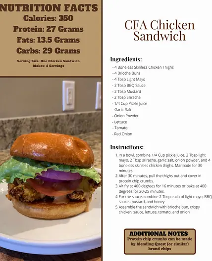 CFA Chicken Sandwich