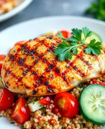 Herb-Grilled Chicken with Quinoa Salad