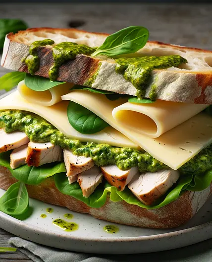 Sandwich à l'italienne pain brocolis